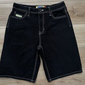 Empyre  Denim Black Skate Shorts  Inseam 11” - Youth 26